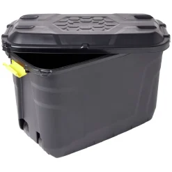 Rangement|Gifi Box de rangement brico noir 110L