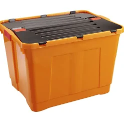 Rangement|Gifi Box de rangement bricolage avec couvercle à double rabat 80L x2