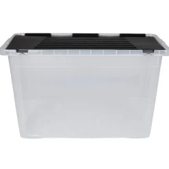 Rangement|Gifi Box de rangement en plastique avec fermeture clips 100 L