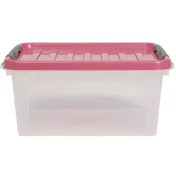 Rangement|Gifi Box de rangement fuchsia 14 L