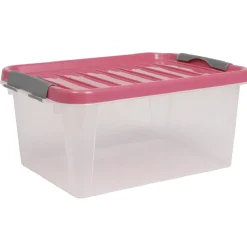 Rangement|Gifi Box de rangement fuchsia 14 L