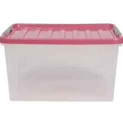 Rangement|Gifi Box de rangement fuchsia 31 L