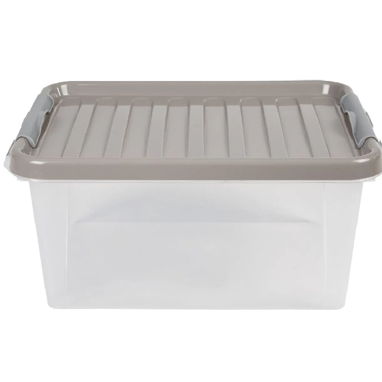 Entretien Du Linge|Gifi Box de rangement grise 14 L à clip