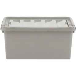 Rangement|Gifi Box de rangement grise 14 L