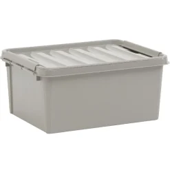 Rangement|Gifi Box de rangement grise 14 L