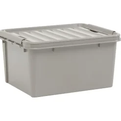 Rangement|Gifi Box de rangement grise 31 L