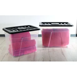 Rangement|Gifi Box de rangement 80L x2