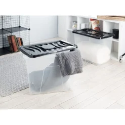 Rangement|Gifi Box de rangement 80L x2