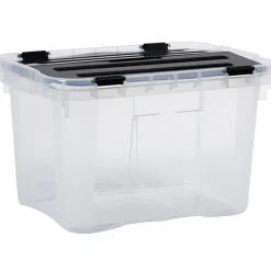 Rangement|Gifi Box de rangement plastique 10 L noir