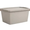 Entretien Du Linge|Gifi Box de rangement plastique 10 L taupe