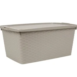 Entretien Du Linge|Gifi Box de rangement plastique 20 L taupe