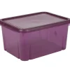 Rangement|Gifi Box de rangement plastique 8 L prune