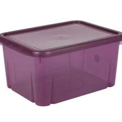 Rangement|Gifi Box de rangement plastique 8 L prune