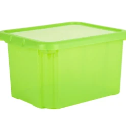 Rangement|Gifi Box de rangement plastique 18 L vert