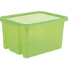 Rangement|Gifi Box de rangement plastique 30 L vert
