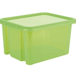 Rangement|Gifi Box de rangement plastique 30 L vert