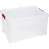 Rangement|Gifi Box de rangement plastique transparent avec couvercle