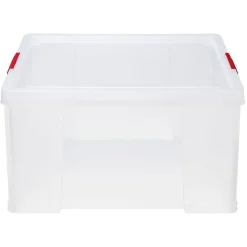 Rangement|Gifi Box de rangement plastique transparent avec couvercle
