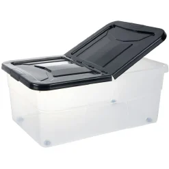 Rangement|Gifi Box dessous de lit noir 45L