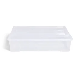 Rangement|Gifi Box rangement 60L plastique transparent 78,5xH17x58,8cm