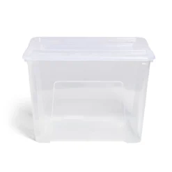 Rangement|Gifi Box rangement 21L plastique transparent 38xH27,2x28cm