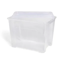 Rangement|Gifi Box rangement 21L plastique transparent 38xH27,2x28cm