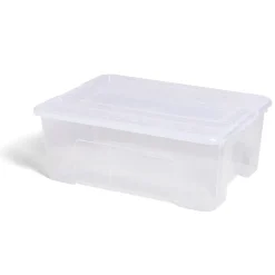 Rangement|Gifi Box rangement 10L plastique transparent 38xH14x28cm