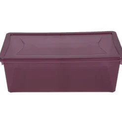 Rangement|Gifi Box rangement textile violette 5 L