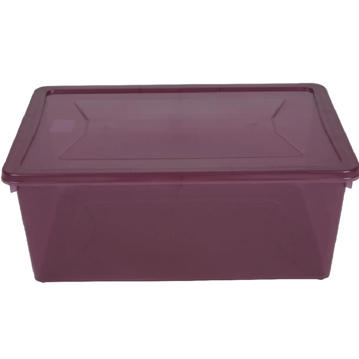 Entretien Du Linge|Gifi Box rangement textile violette 10 L