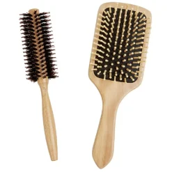 Discount Gifi Brosse à cheveux en bambou x2