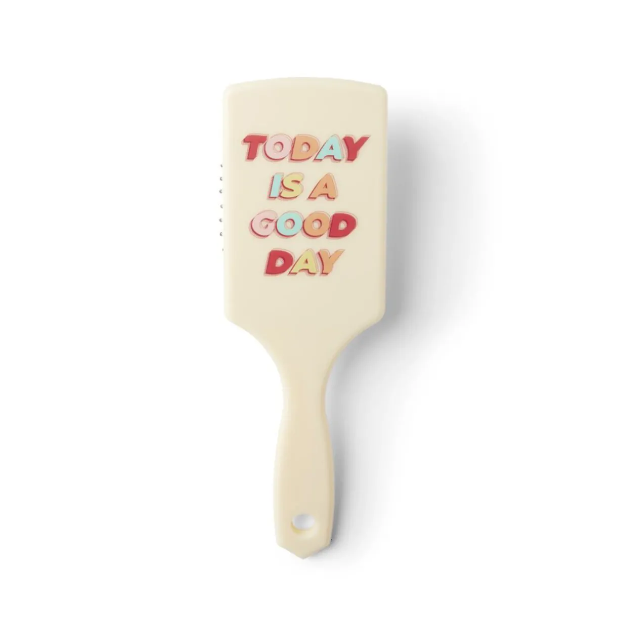 Discount Gifi Brosse à cheveux en plastique imprimé 4 coloris