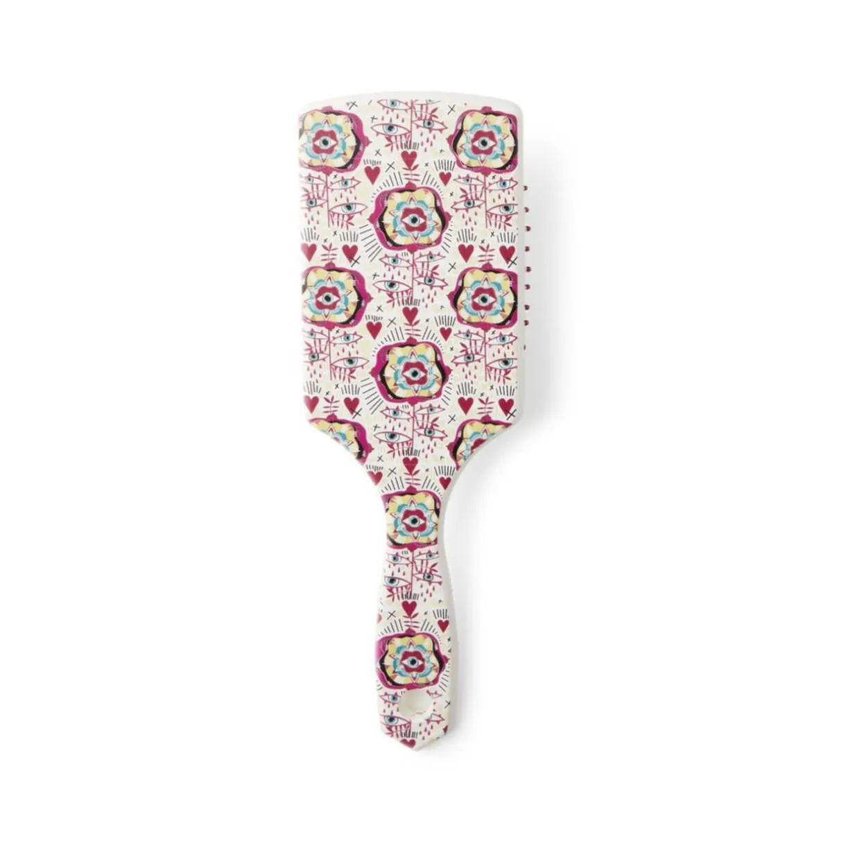 Discount Gifi Brosse à cheveux en plastique imprimé 4 coloris