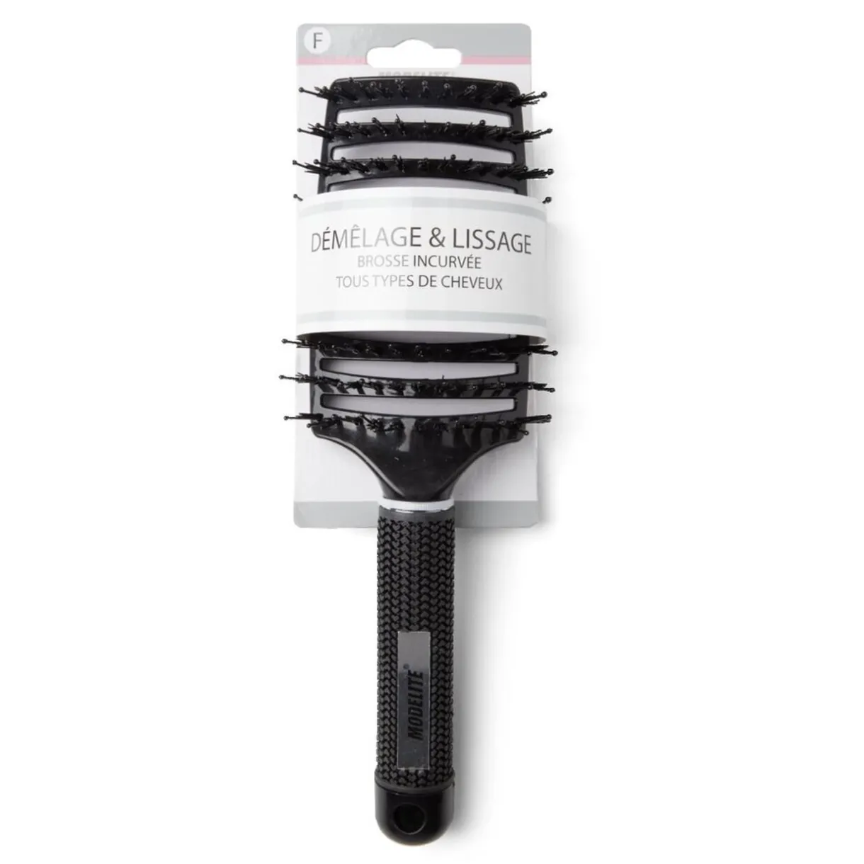 Best Gifi Brosse à cheveux incurvée démêlage et lissage PVC noir