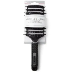 Best Gifi Brosse à cheveux incurvée démêlage et lissage PVC noir