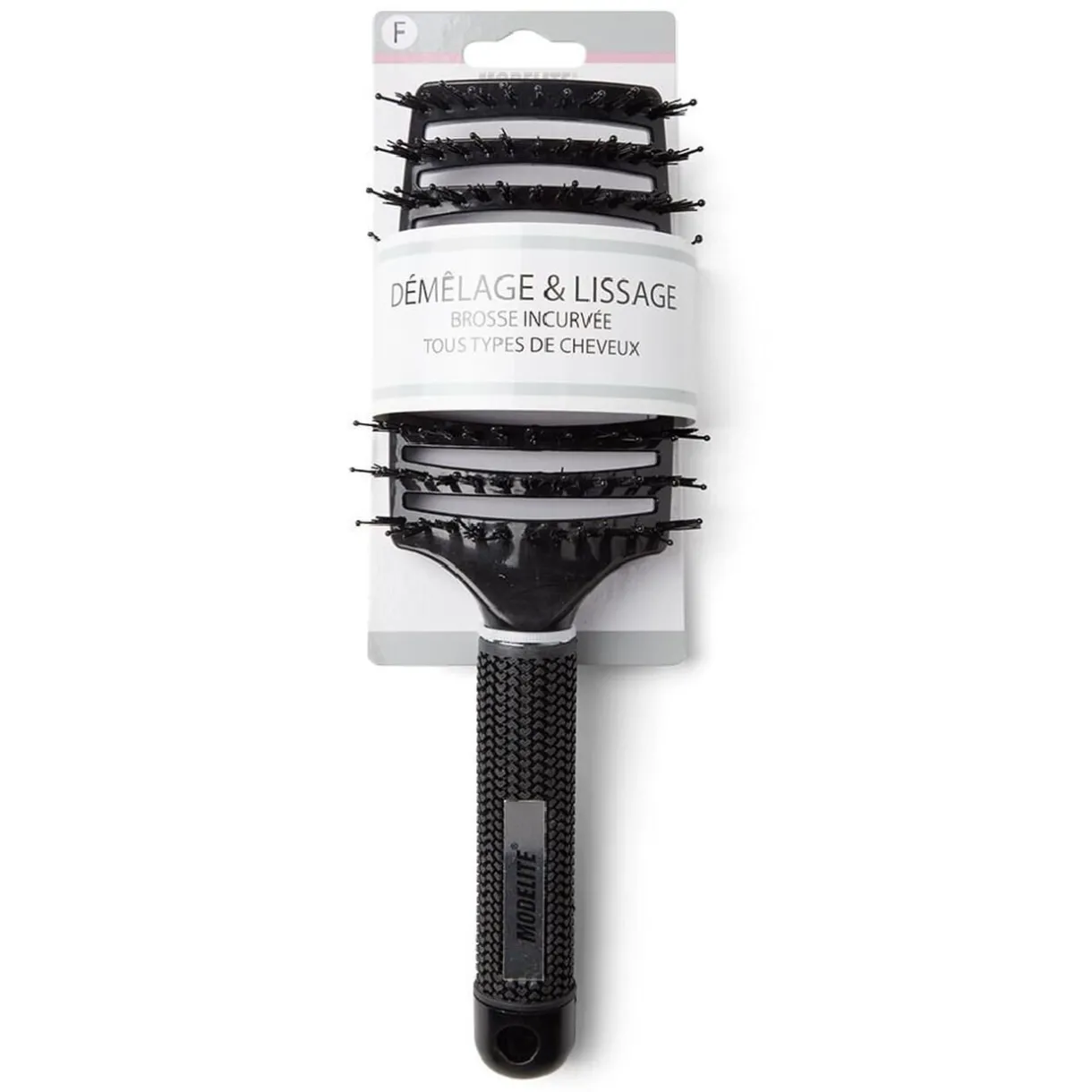 Best Gifi Brosse à cheveux incurvée démêlage et lissage PVC noir