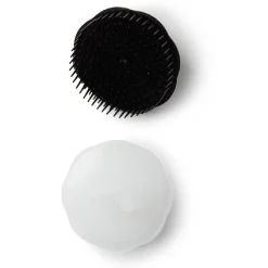 Online Gifi Brosse à cheveux ronde ergonomique en plastique noir et transparent