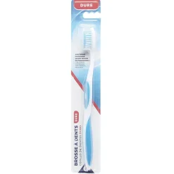 New Gifi Brosse à dent Dure polyester blanc/bleu