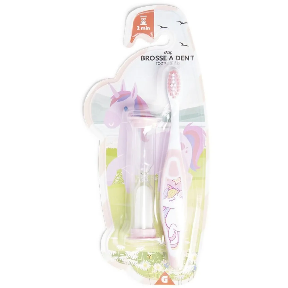 New Gifi Brosse à dents pour enfant avec sablier 2min - 2 modèles