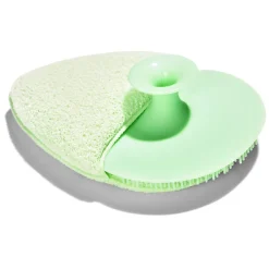 Discount Gifi Brosse nettoyante visage en silicone et éponge