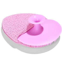 Discount Gifi Brosse nettoyante visage en silicone et éponge