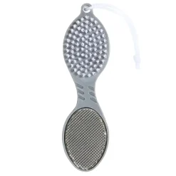 Hot Gifi Brosse pédicure 4en1 brosse/pierre ponce/lime douche/lime métallique