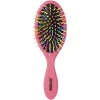 Gifi Brosse pneumatique ovale picots perlés pvc multicolore fuchsia