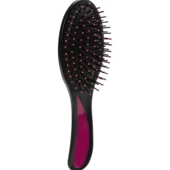 Sale Gifi Brosse pneumatique ovale picots perlés pvc noir fuchsia