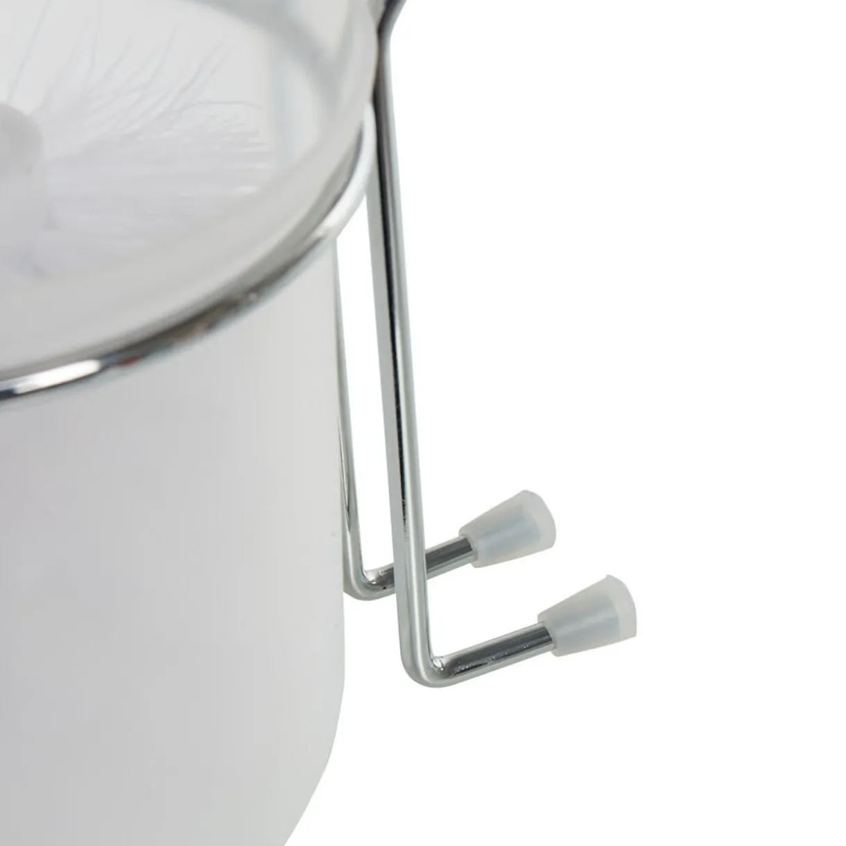 Clearance Gifi Brosse WC à ventouse gris blanc