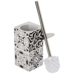 Sale Gifi Brosse WC avec support céramique design carreau de ciment