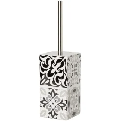 Sale Gifi Brosse WC avec support céramique design carreau de ciment