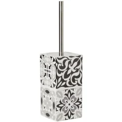Sale Gifi Brosse WC avec support céramique design carreau de ciment