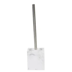 Hot Gifi Brosse WC blanche imitation marbre