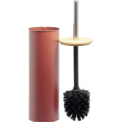 New Gifi Brosse WC cylindrique bambou et métal marron naturel