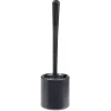Hot Gifi Brosse WC silicone ronde avec support noir